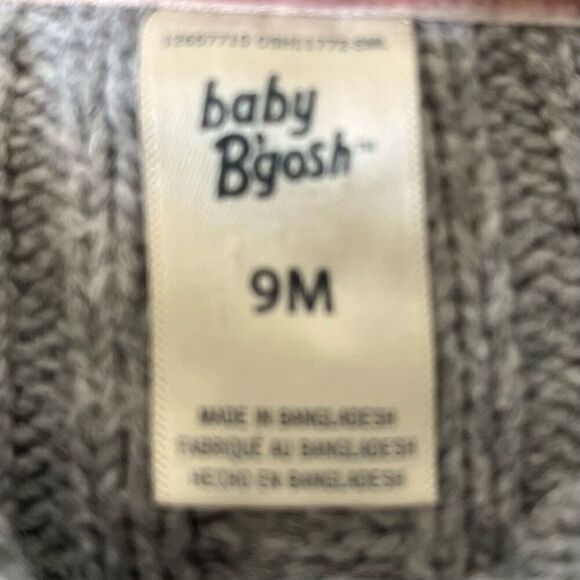 Baby B’gosh Gray Sweater Girls Sz 9m GUC - Picture 3 of 4